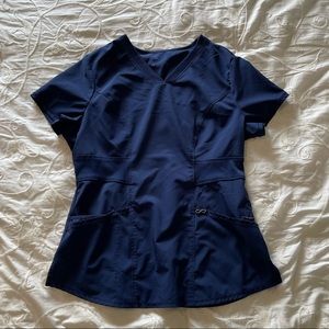 Navy scrub top